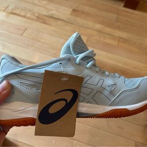Asics Cool Grey and White Gel-Rocket 11 Shoes